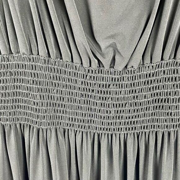 Ashley Stewart Black Off The Shoulder Blouson Dress 22/24 - Picture 4 of 10